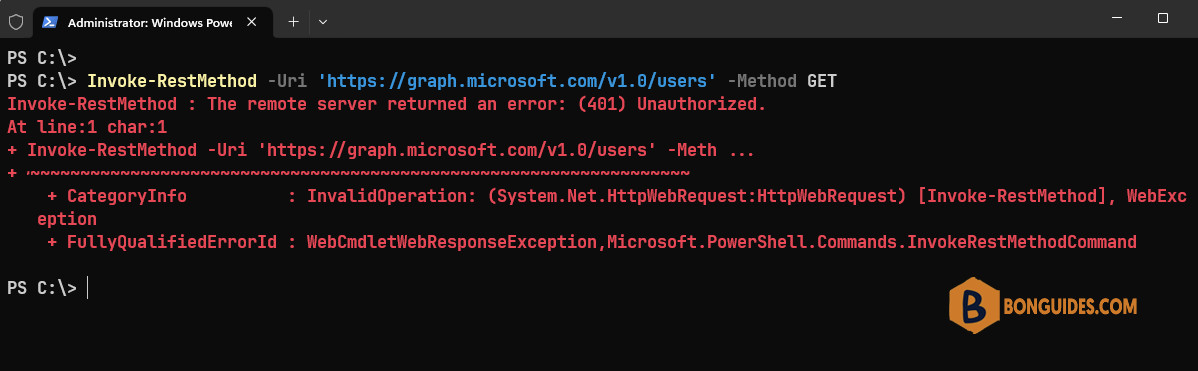 Getting Access Token for Microsoft Graph