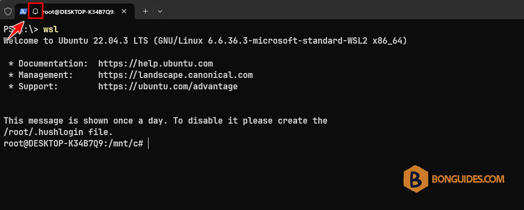 How to Disable The Beep Sound in WSL Terminal on Windows