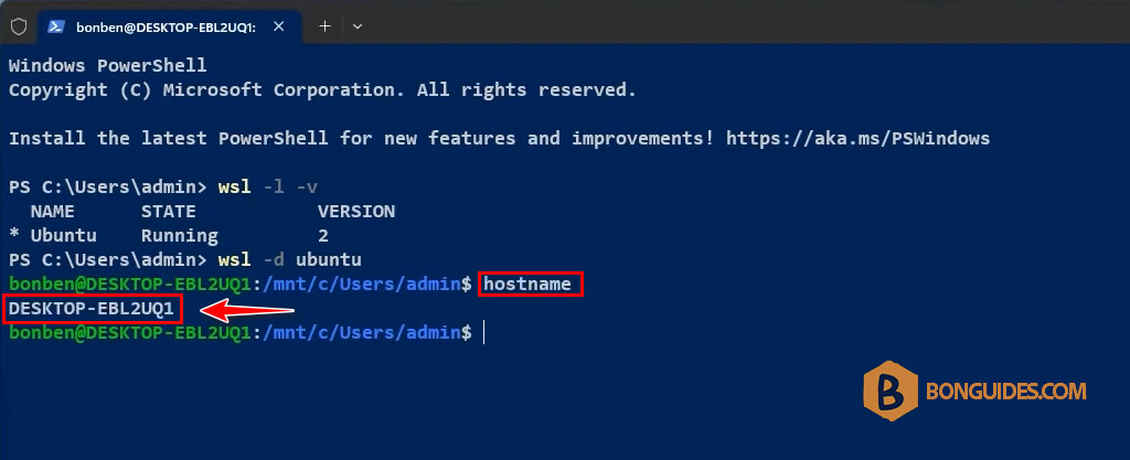 How to Change Hostname of the Ubuntu Instance in WSL