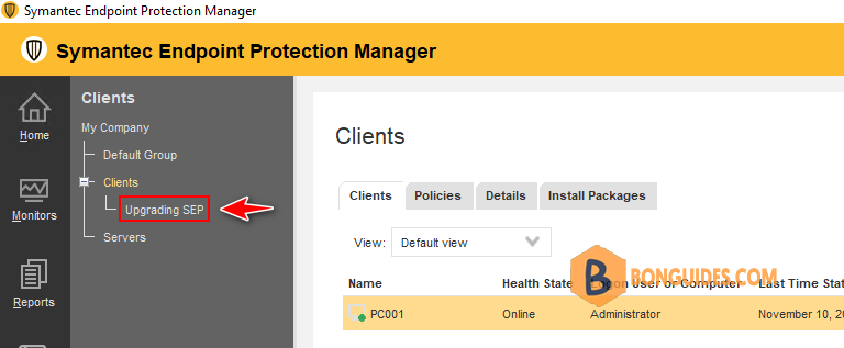 How to Upgrade Symantec Endpoint Client Remotely from SEPM