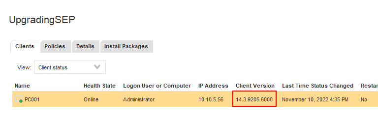 How to Upgrade Symantec Endpoint Client Remotely from SEPM