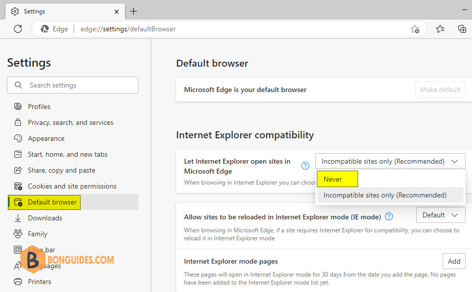 How to Prevent Sites Redirecting from Internet Explorer to Microsoft Edge