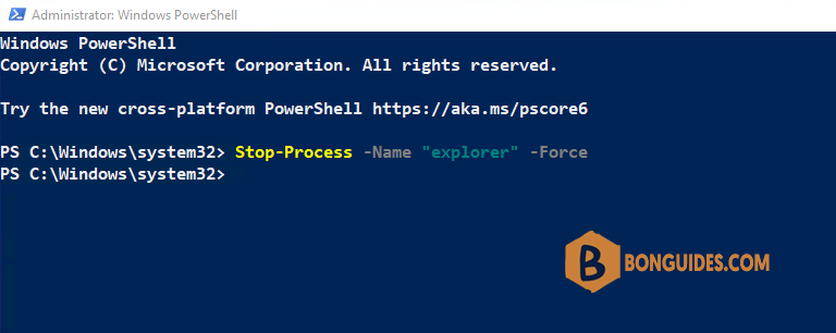 How to Restart Windows Explorer using PowerShell?