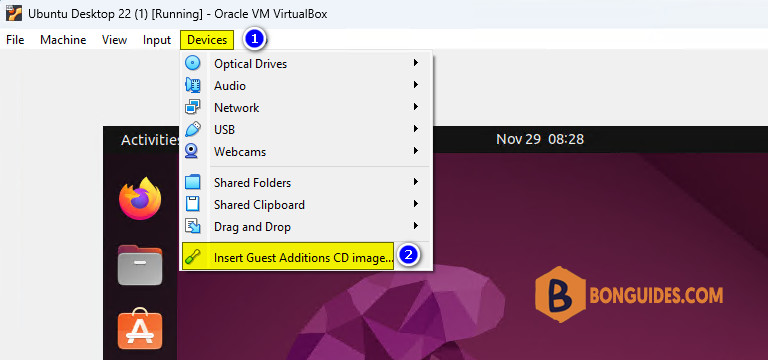 How to Install VirtualBox Guest Additions on Ubuntu Desktop 22.04