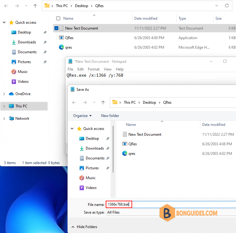 How to Change Windows 11 Screen Resolution with Command or Batch File