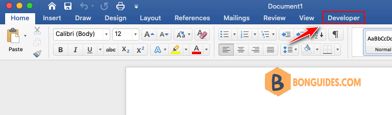 How to Enable or Show the Developer Menu in Microsoft Word?