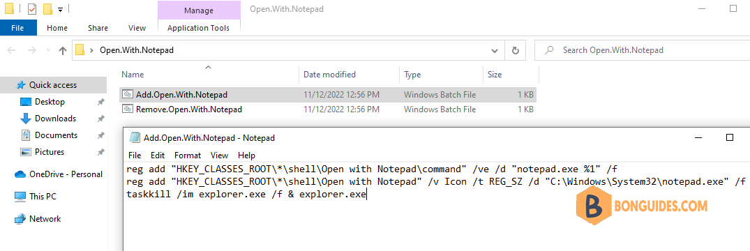 How to Add Open with Notepad Option to the Right-Click Context Menu