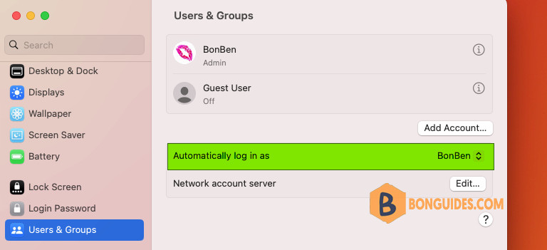 How to Enable Auto Login in macOS