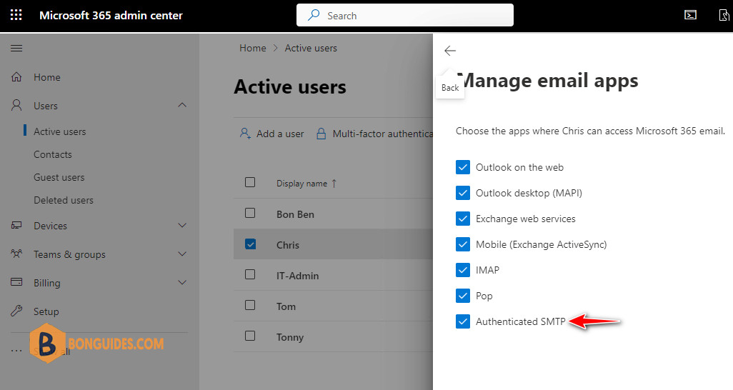 Enable SMTP Authentication for a Single Mailbox in Microsoft 365