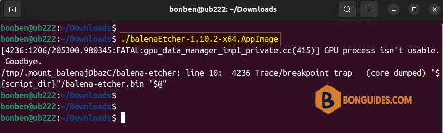 How to Fix Balena Etcher Not Working on Ubuntu 22.04