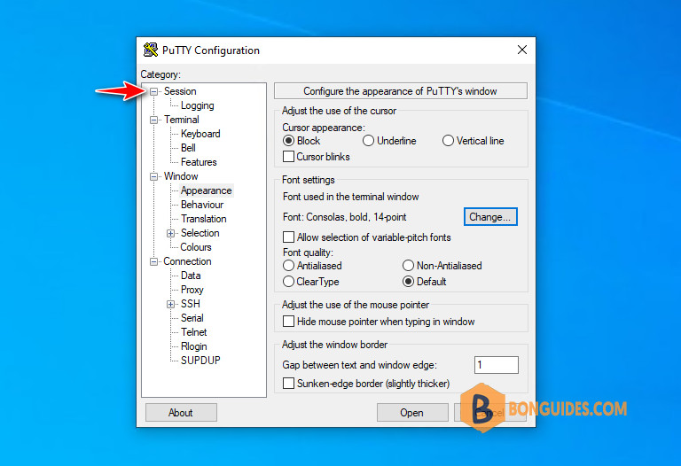 How to Change the Font Size in PuTTY