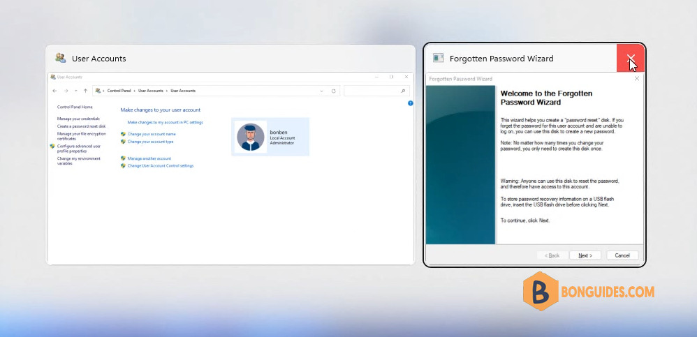Fix Create a Password Reset Disk Not Showing Up in Windows 11
