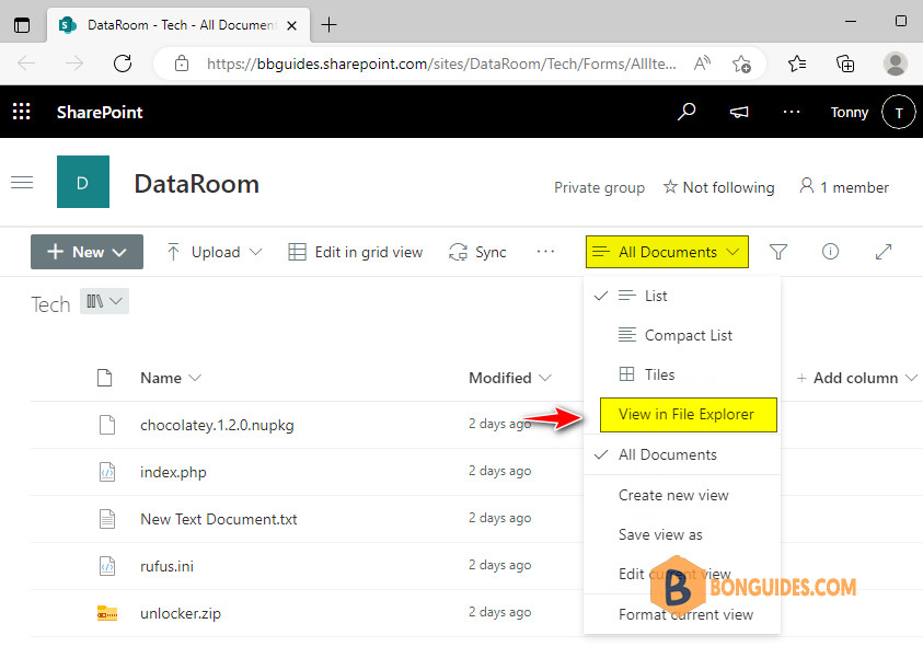 How to Open a Document Library in File Explorer in SharePoint Online