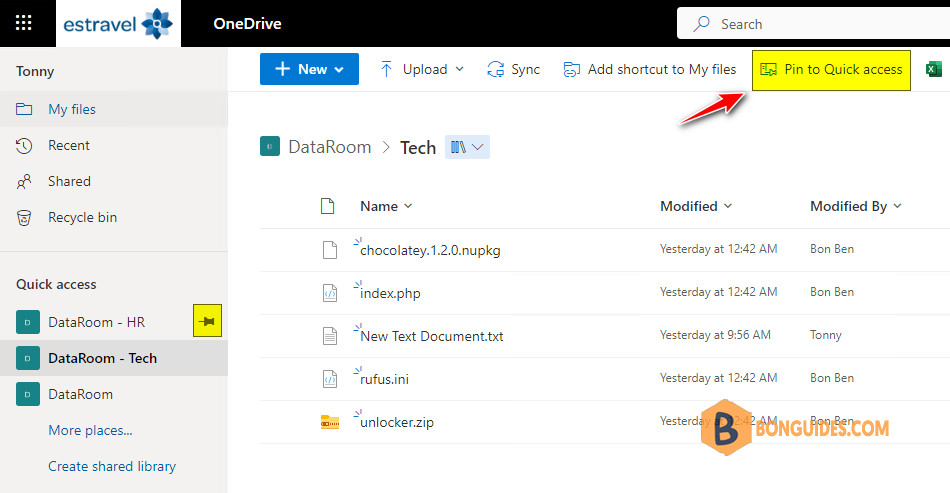 How to Pin SharePoint Libraries to OneDrive for Business Quick Access