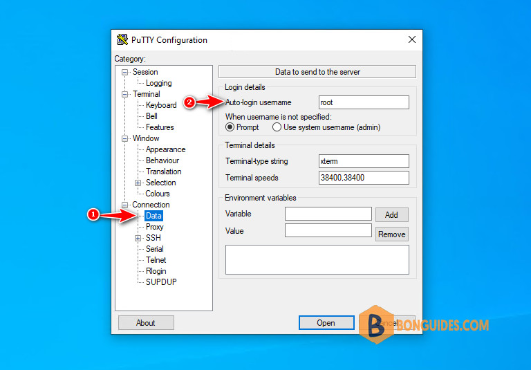 How to Configure the Default Login Username in PuTTY