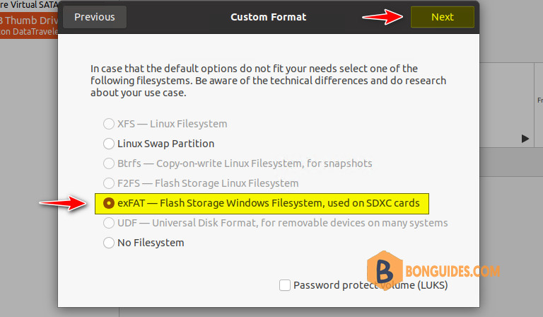 How to Format a USB Stick using exFAT on Linux