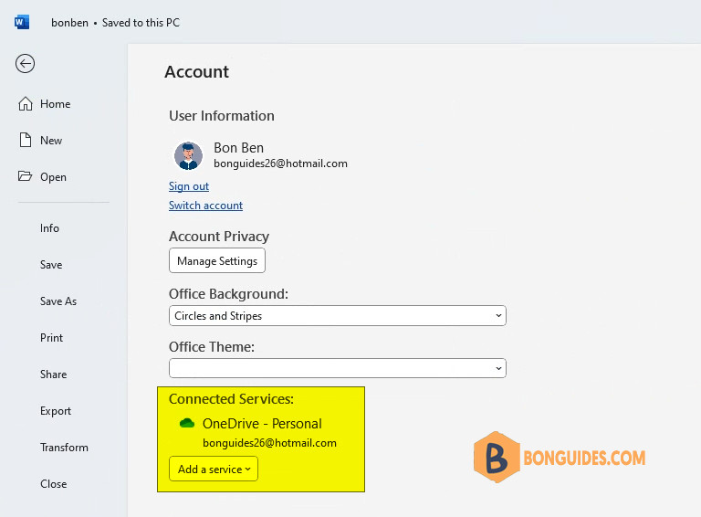 How to Remove OneDrive from Save As Option in Office 2021
