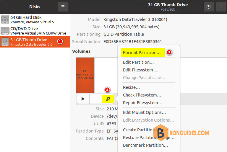 How to Format a USB Stick using exFAT on Linux
