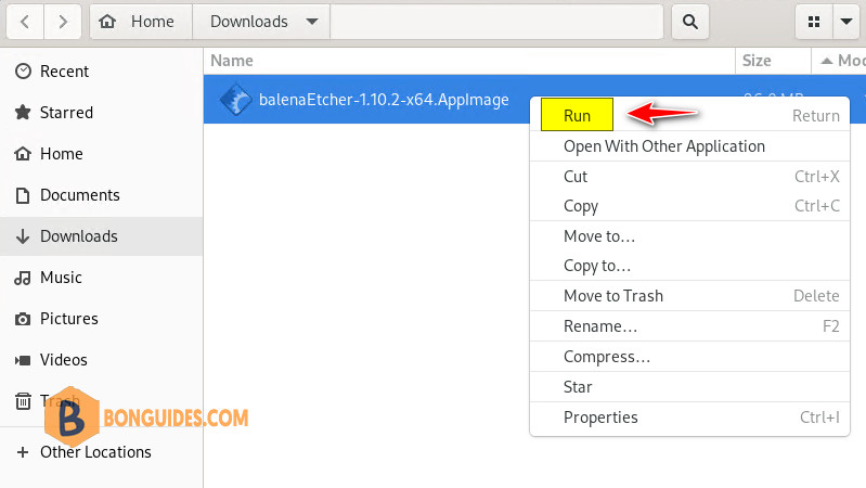 How to Download and Install Balena Etcher on CentOS