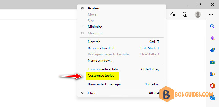 How to Always Show Downloads Icon in Microsoft Edge Toolbar