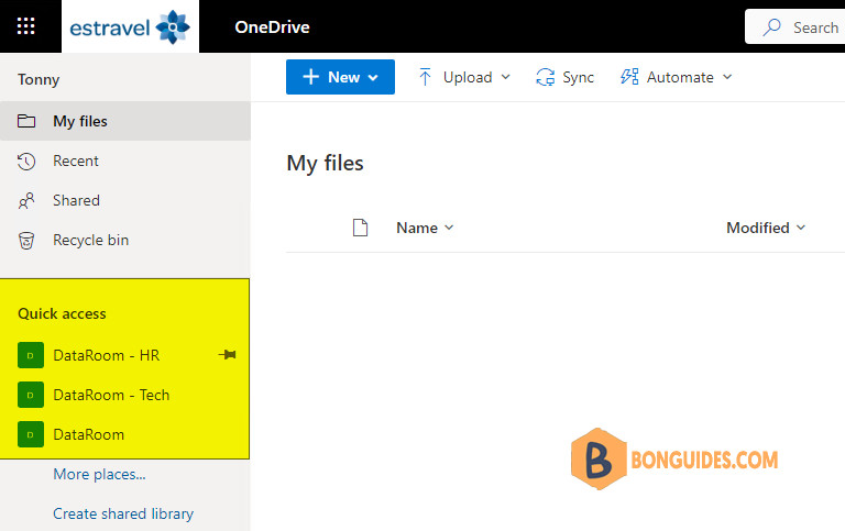 How to Pin SharePoint Libraries to OneDrive for Business Quick Access