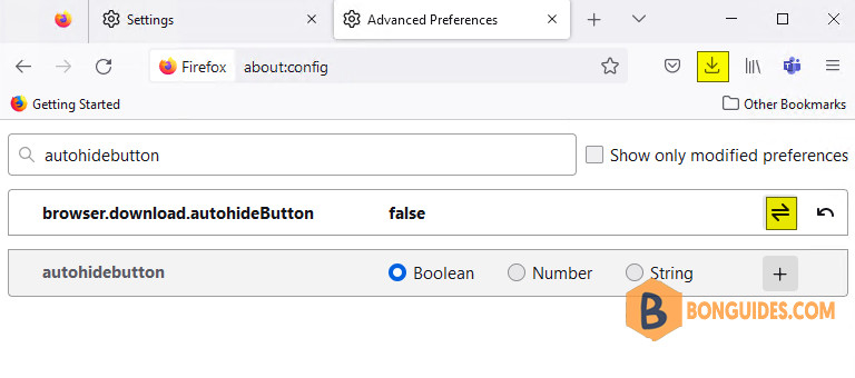 How to Always Show Downloads Button in Mozilla Firefox Toolbar