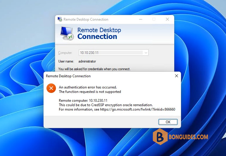 How to Fix CredSSP Encryption Oracle Remediation Error RDP on Windows 11