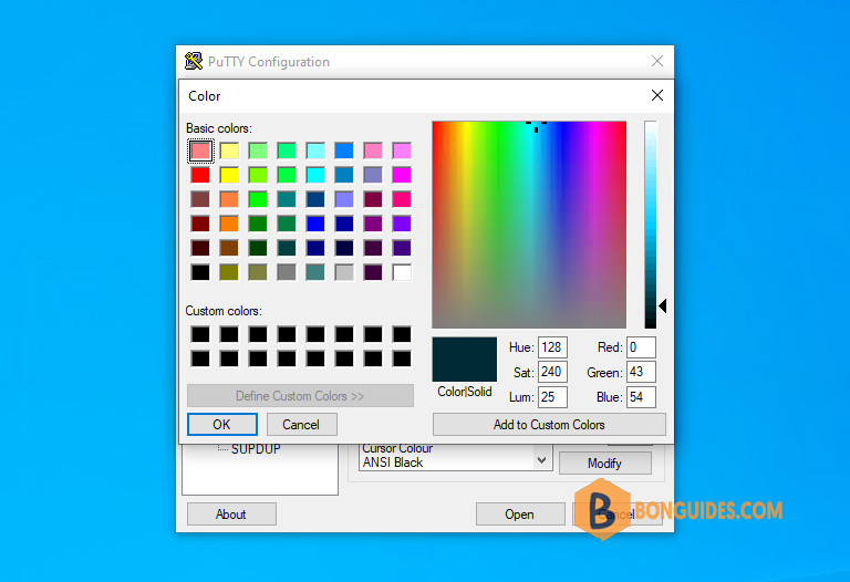 How to Change the Color Theme for PuTTY