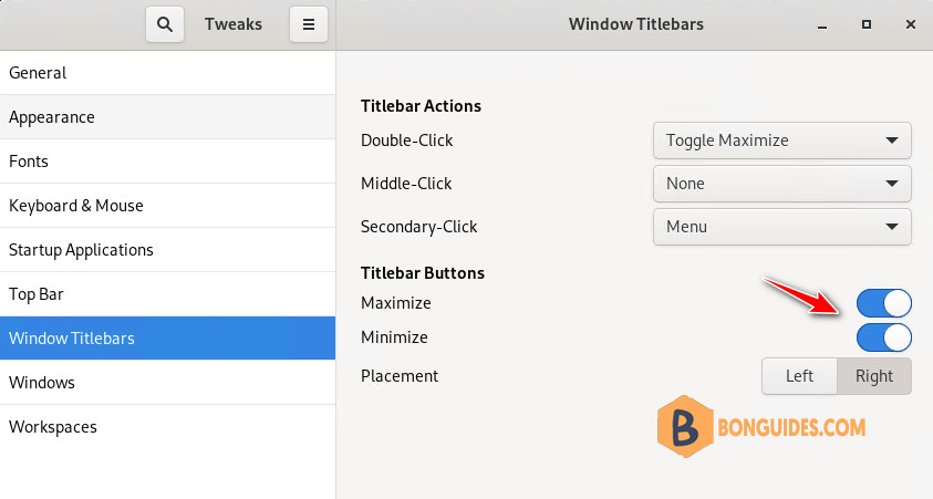 How to Get Back the Minimize and Maximize Button in Gnome