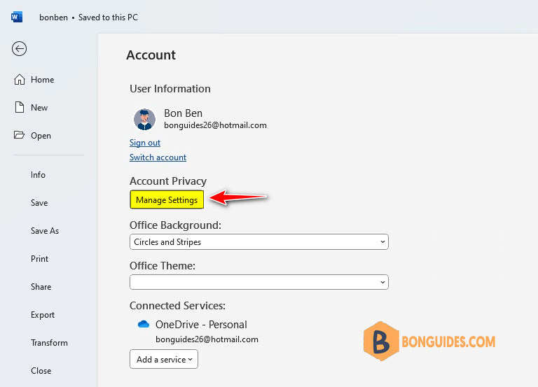 How to Remove OneDrive from Save As Option in Office 2021