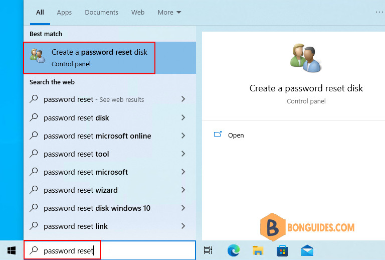 How to Create an USB Reset Disk in Windows 10