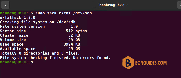 How to Format a USB Stick using exFAT on Linux
