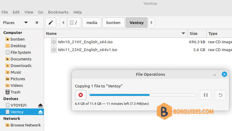 How to Create a Windows 10/11 Bootable USB Stick in Linux Mint