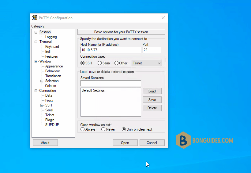 How to Configure the Default Login Username in PuTTY